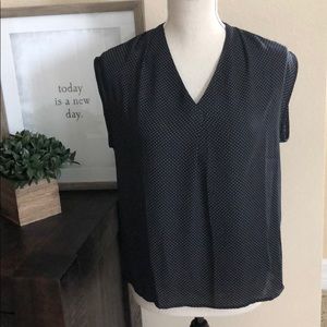 🆕 XSP Banana Republic Black & White Polka Dot Top